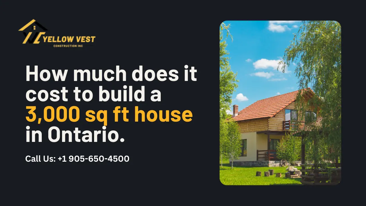 How much does it cost to build a 3,000 sq ft house in Ontario